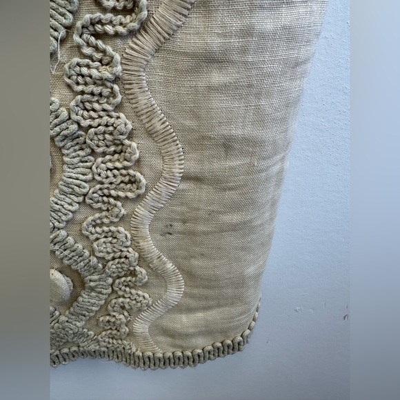 Anthropologie ECI New York 100% Linen Soutache Embroidered Shift Dress Size 2 - Picture 12 of 12